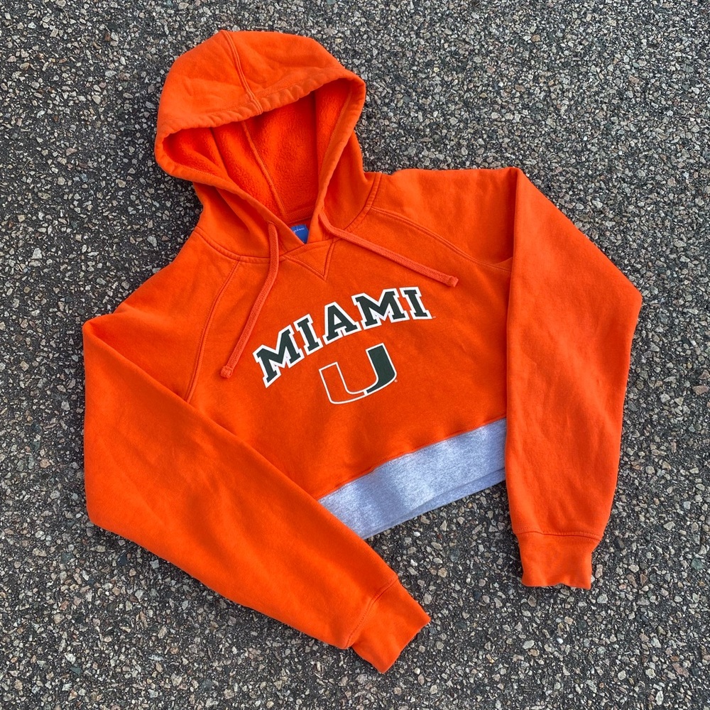 University of Miami Cropped Sweatshirt